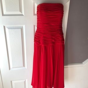 Cocktail Dress Chiffon with Extra long scarf.  Very elegant.